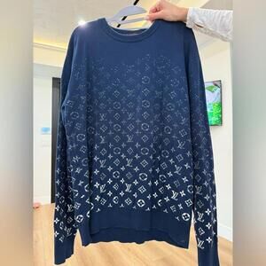 Men's Louis Vuitton Navy Designer Sweater